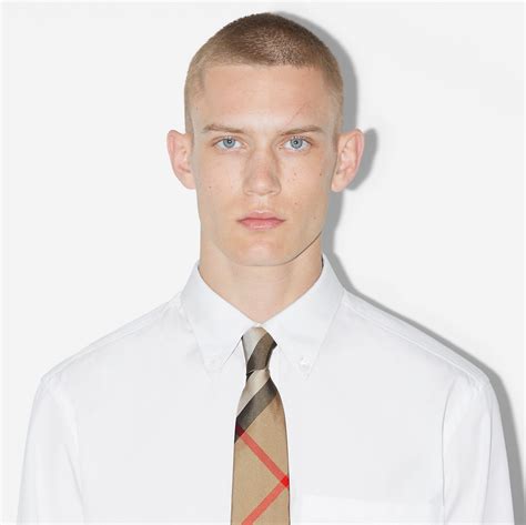 burberry neck tie 4500454273|Check Silk Tie in Archive beige .